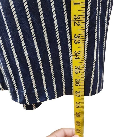 Diane von Furstenberg Size 2 100% Silk Knee-Length Fauz Wrap Striped Dress A - Picture 3 of 4